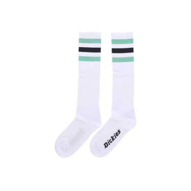 Dickies, Calza Media Uomo Lutak Socks, White/black/apple Mint