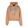 Phobia, Felpa Leggera Cappuccio Corta Donna Lightning Crop Hoodie, Terracotta/grey