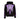 Phobia, Felpa Leggera Cappuccio Uomo Skeleton Print Hoodie, Black/purple