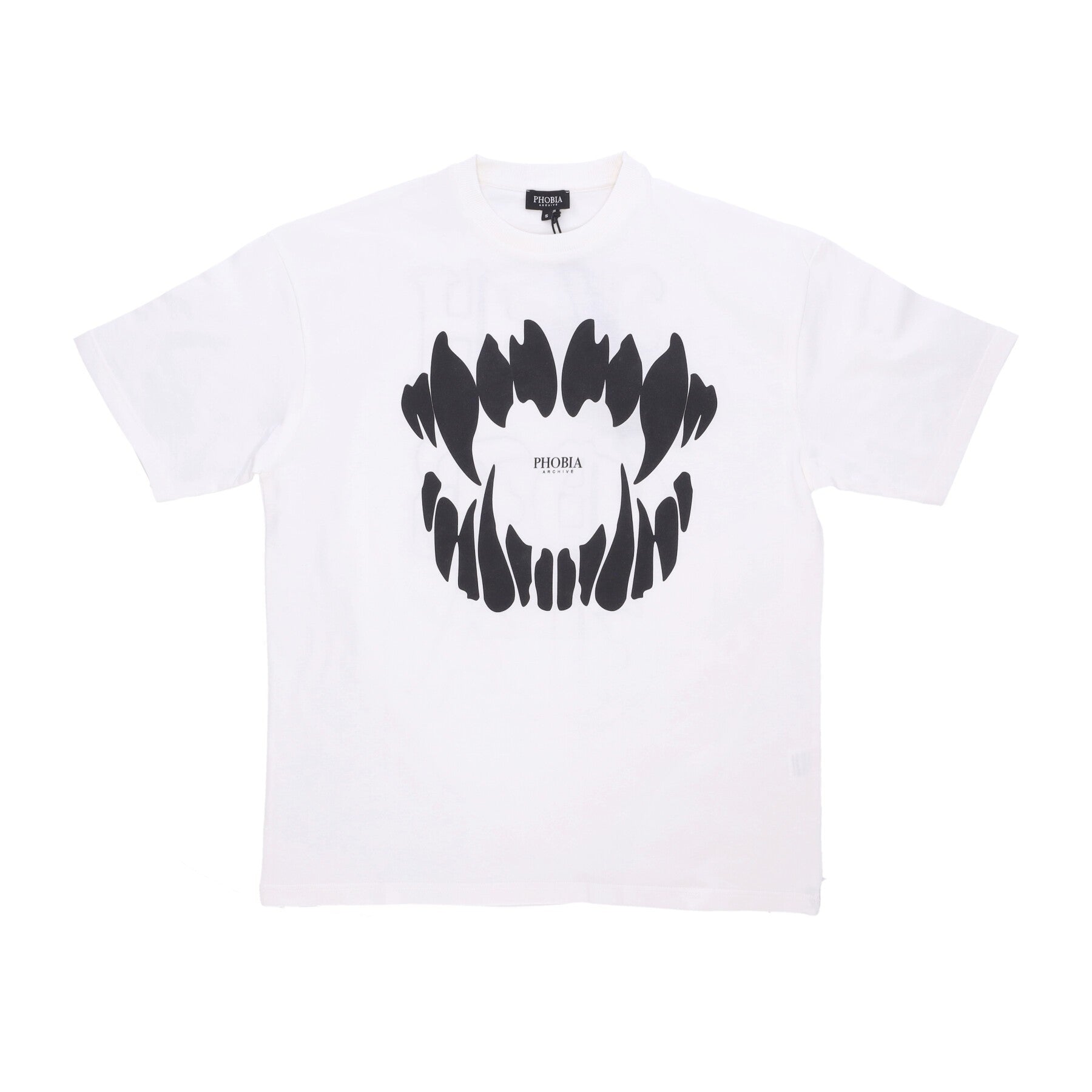 Men's Mouth Print Tee Off White/black T-shirt
