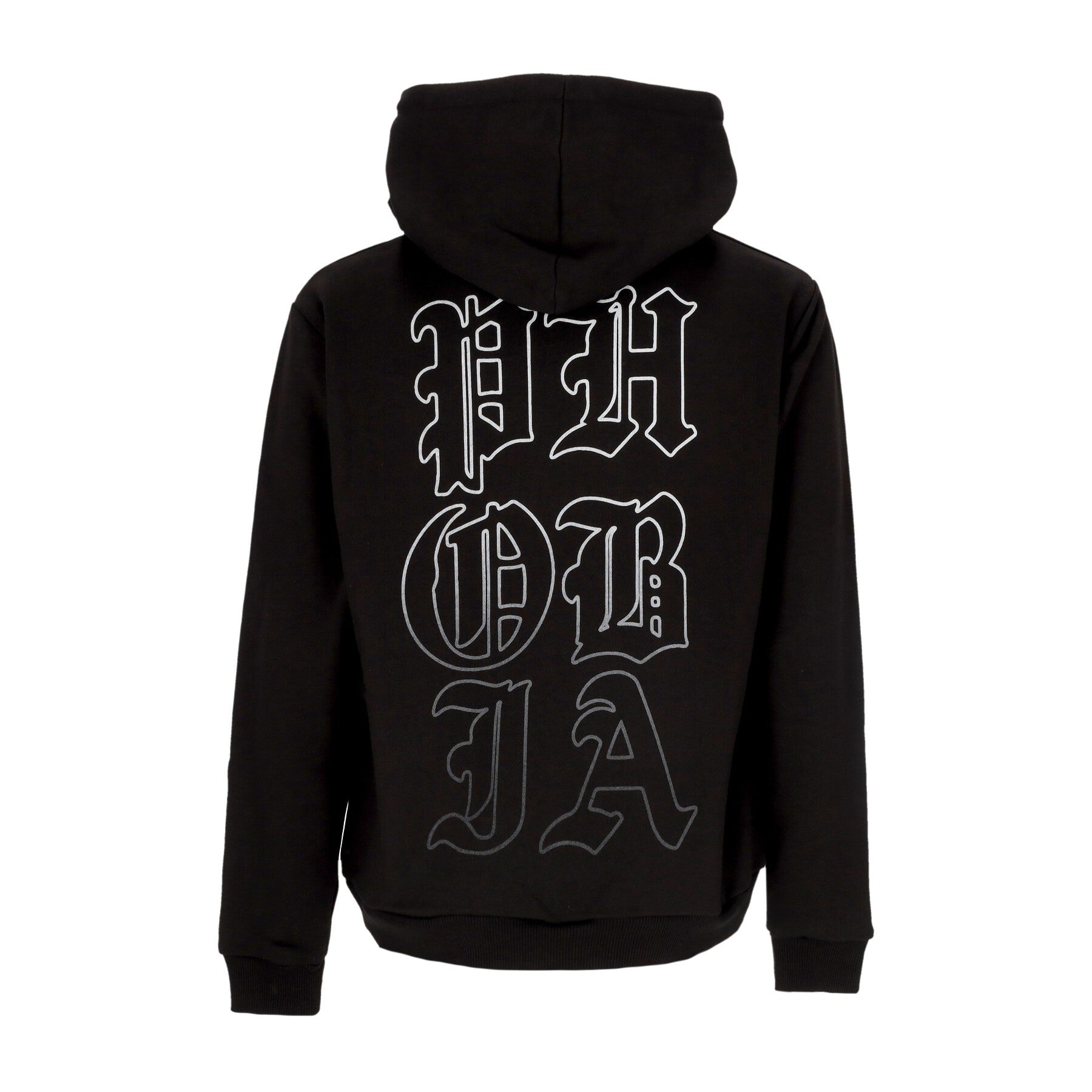 Phobia, Felpa Leggera Cappuccio Uomo Mouth Print Hoodie, 