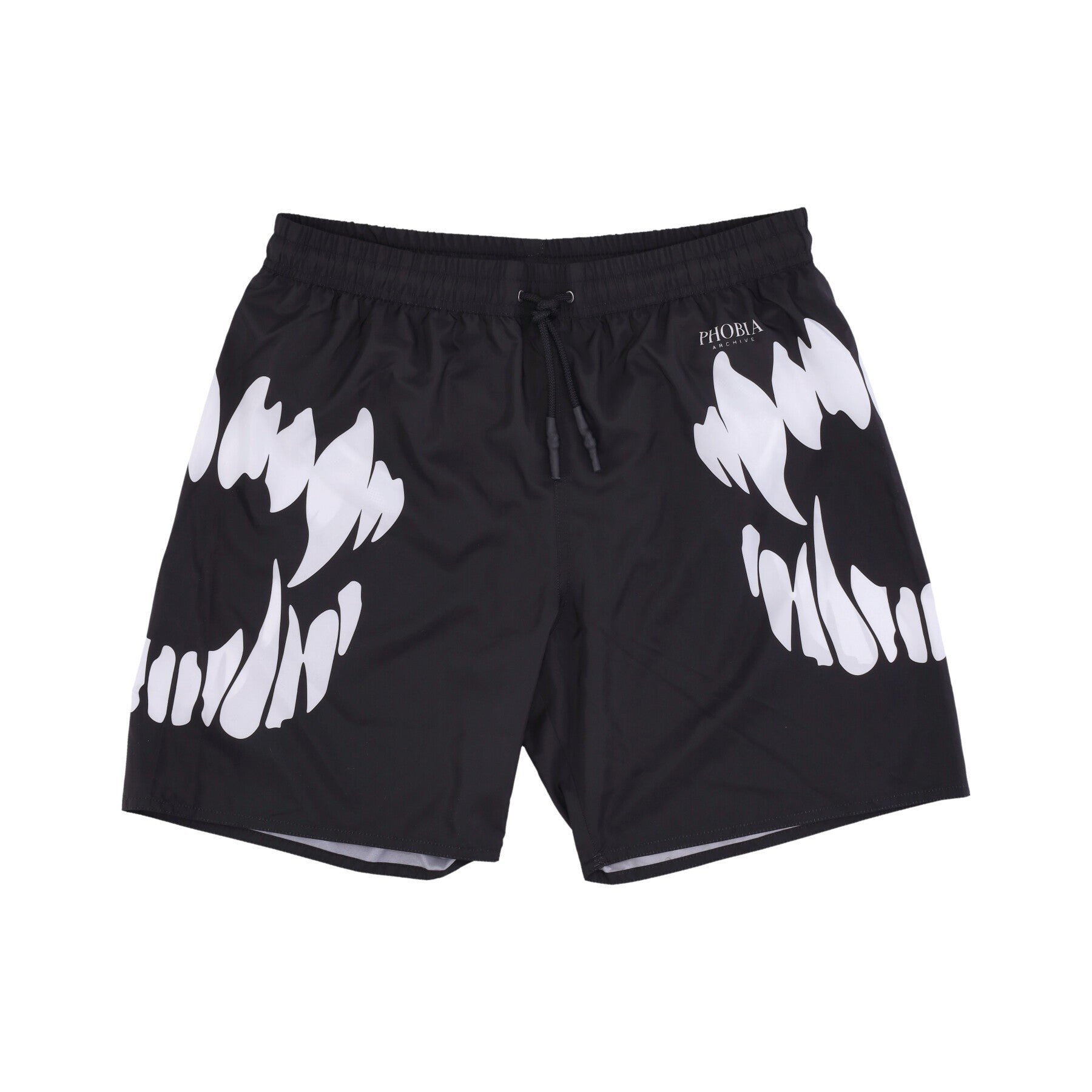Phobia, Costume Pantaloncino Uomo Mouth Swimwear, Black/white