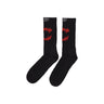 Phobia, Calza Media Uomo Mouth Socks, Black/red