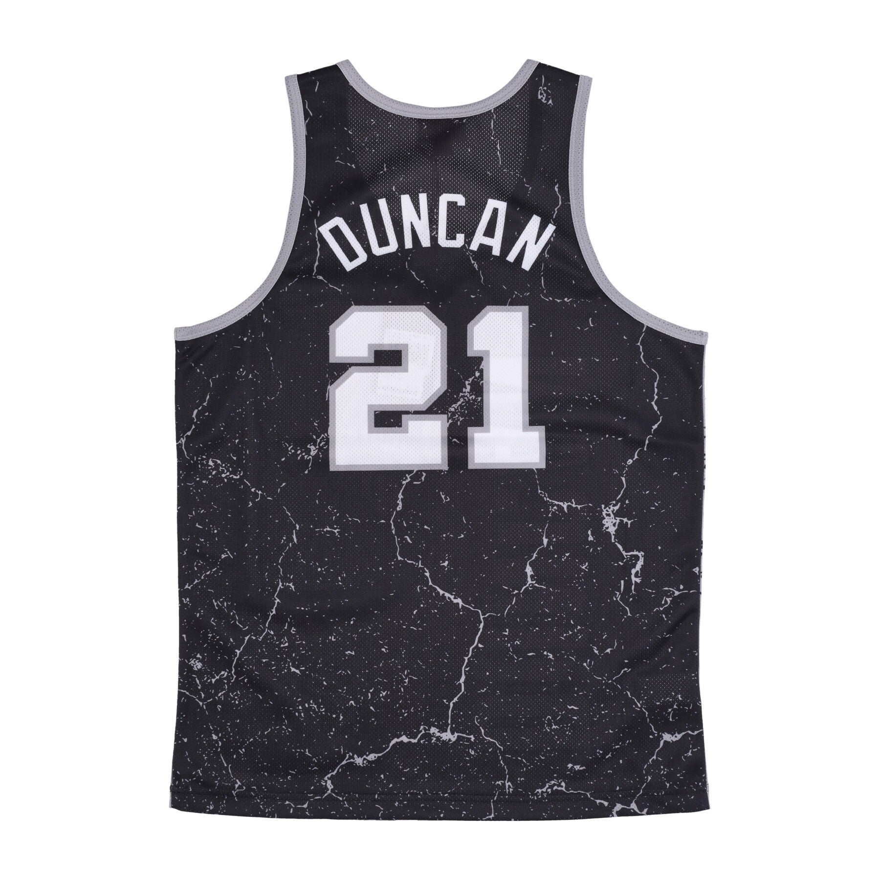 Mitchell & Ness, Canotta Tipo Basket Uomo Nba Burst Mesh Tank No 21 Tim Duncan Saaspu, 