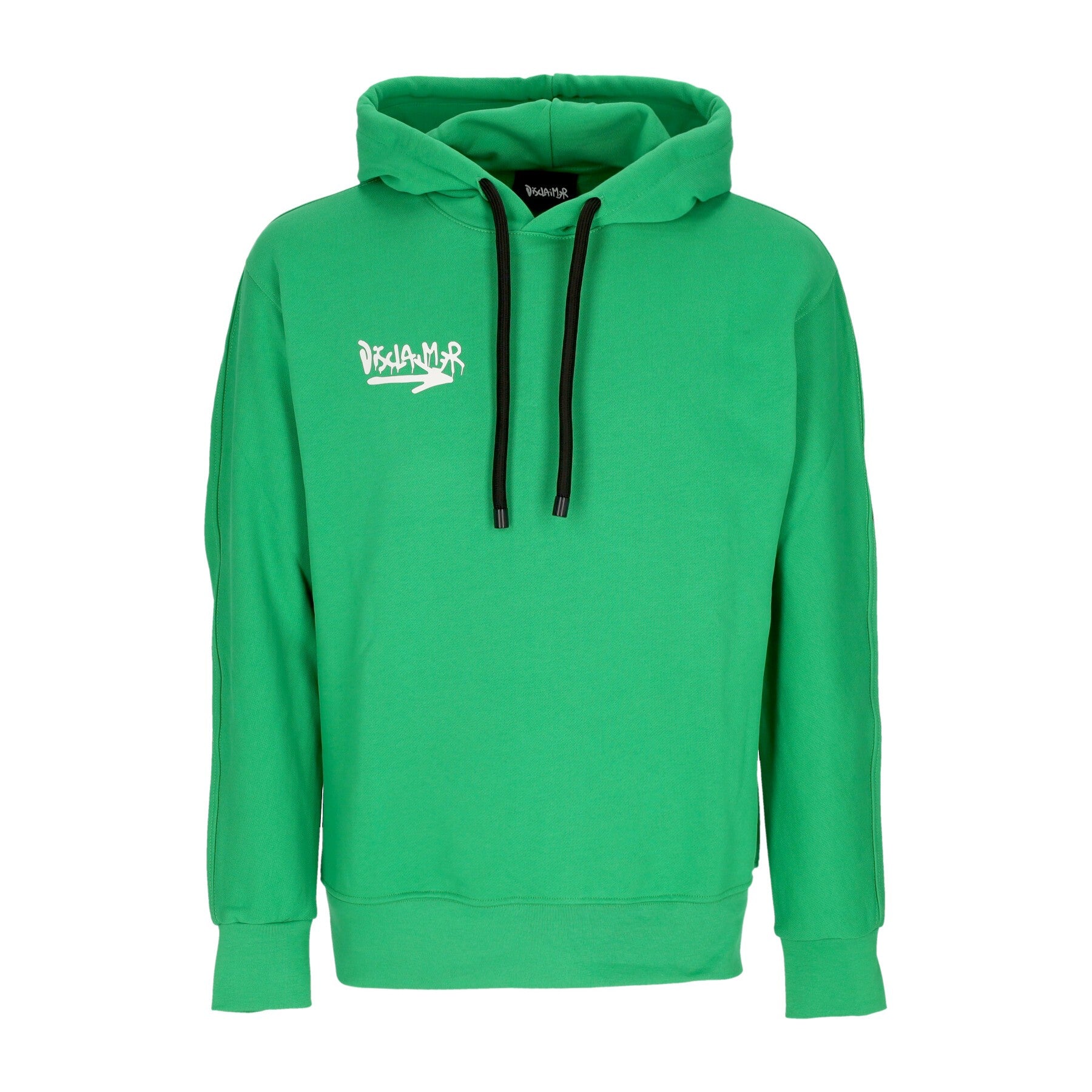 Men's Lightweight Hooded Sweatshirt Back Colored Big Logo Hoodie Green/white