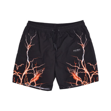 Phobia, Costume Pantaloncino Uomo Lightning Swimwear, Black/orange