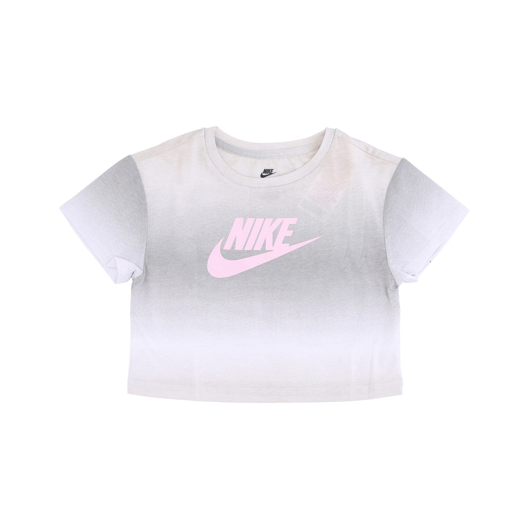 Nike, Maglietta Bambina Icon Gradient Futura Boxy Tee, Smoke Grey
