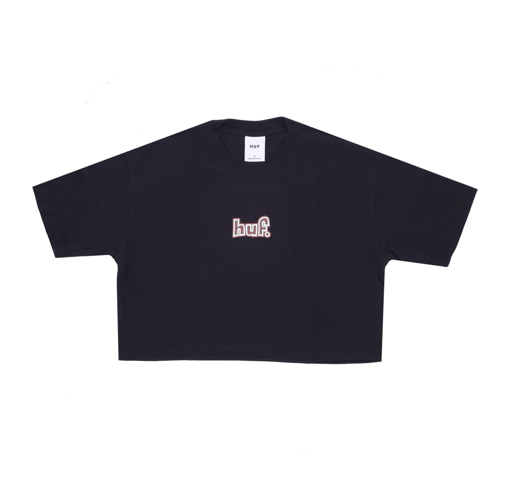 Huf, Maglietta Corta Donna 1993 Crop Tee, Black
