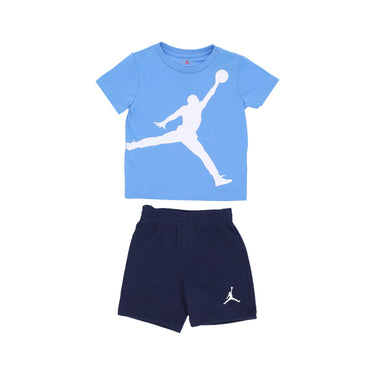 Jordan, Set T-shirt+short Bambino Jumbo Jumpman Short Set, Midnight Navy