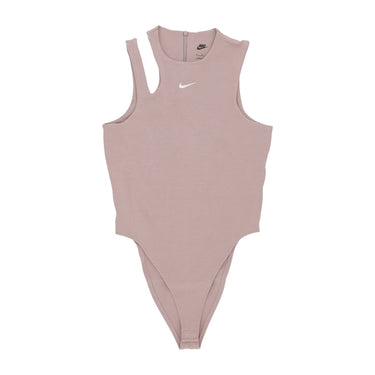 Nike, Body Donna Sportwear Essential Bodysuit Tank, Diffused Taupe/white