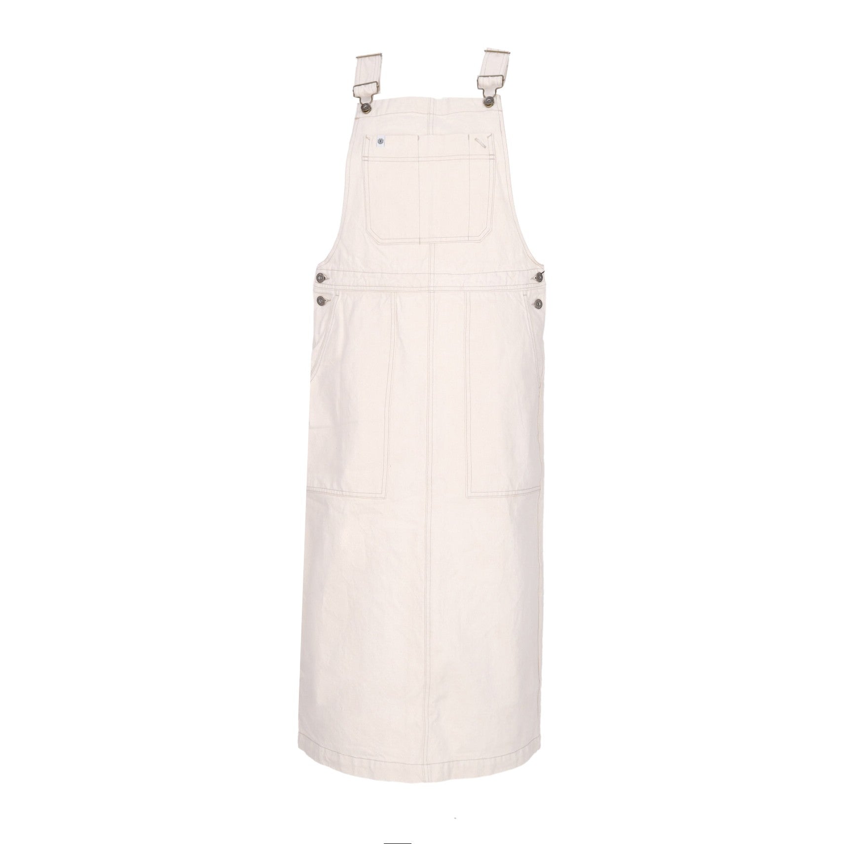 Element, Salopette Donna Dungaree Denim Dress, Natural