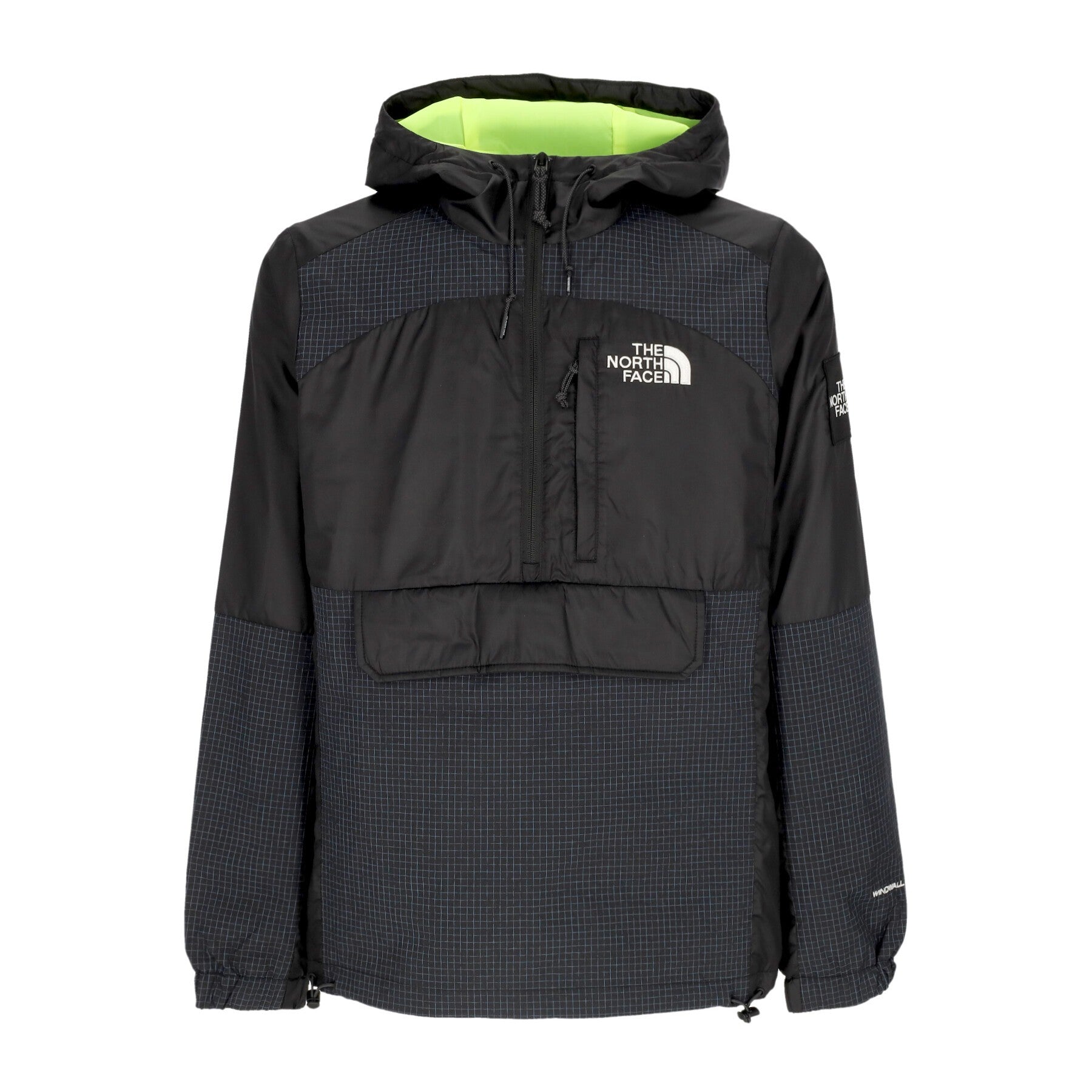 The North Face, Giacca A Vento Infilabile Uomo Convin Anorak, Black/super Sonicblue
