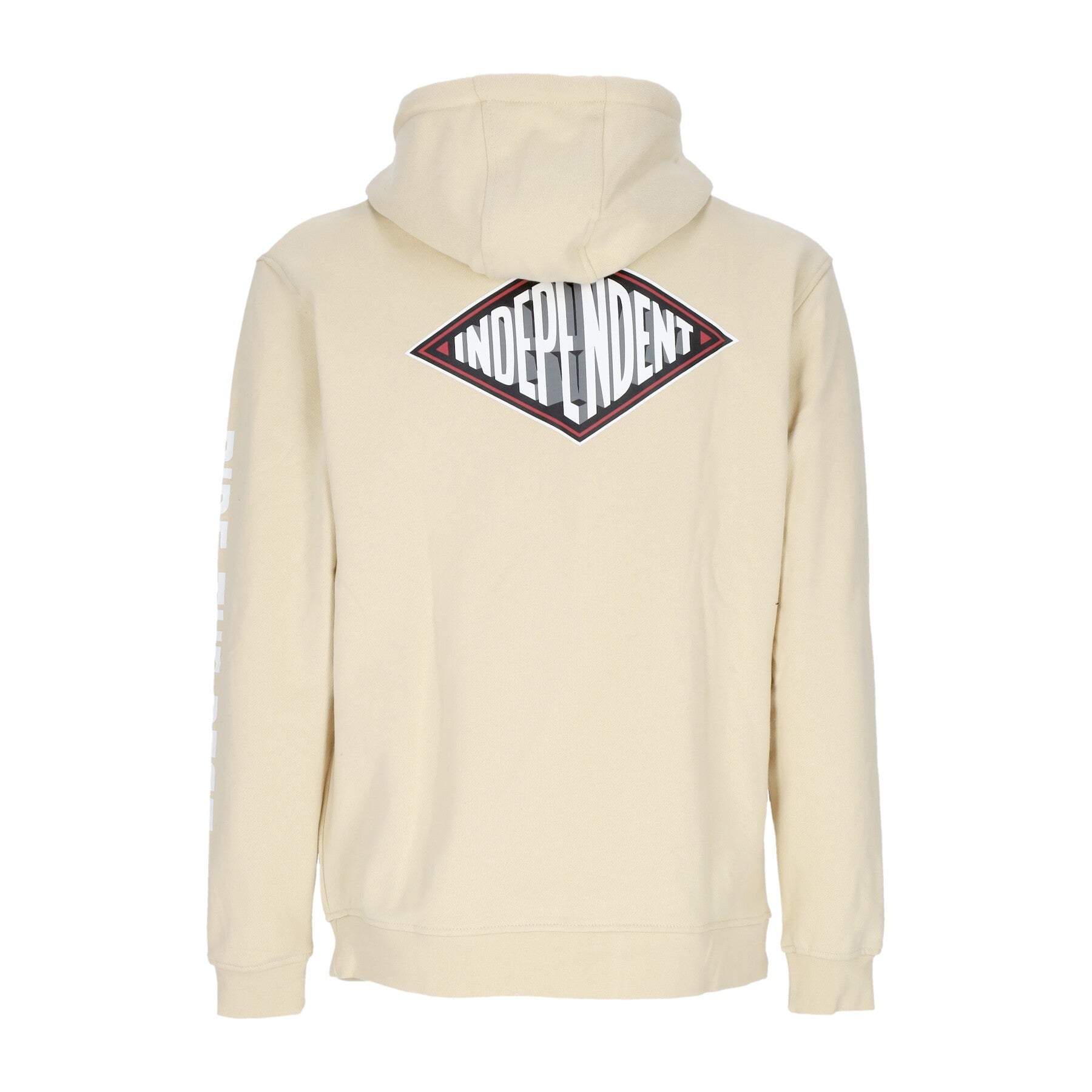 Independent, Felpa Leggera Cappuccio Zip Uomo Depth Summit Zip Hoodie, Sand