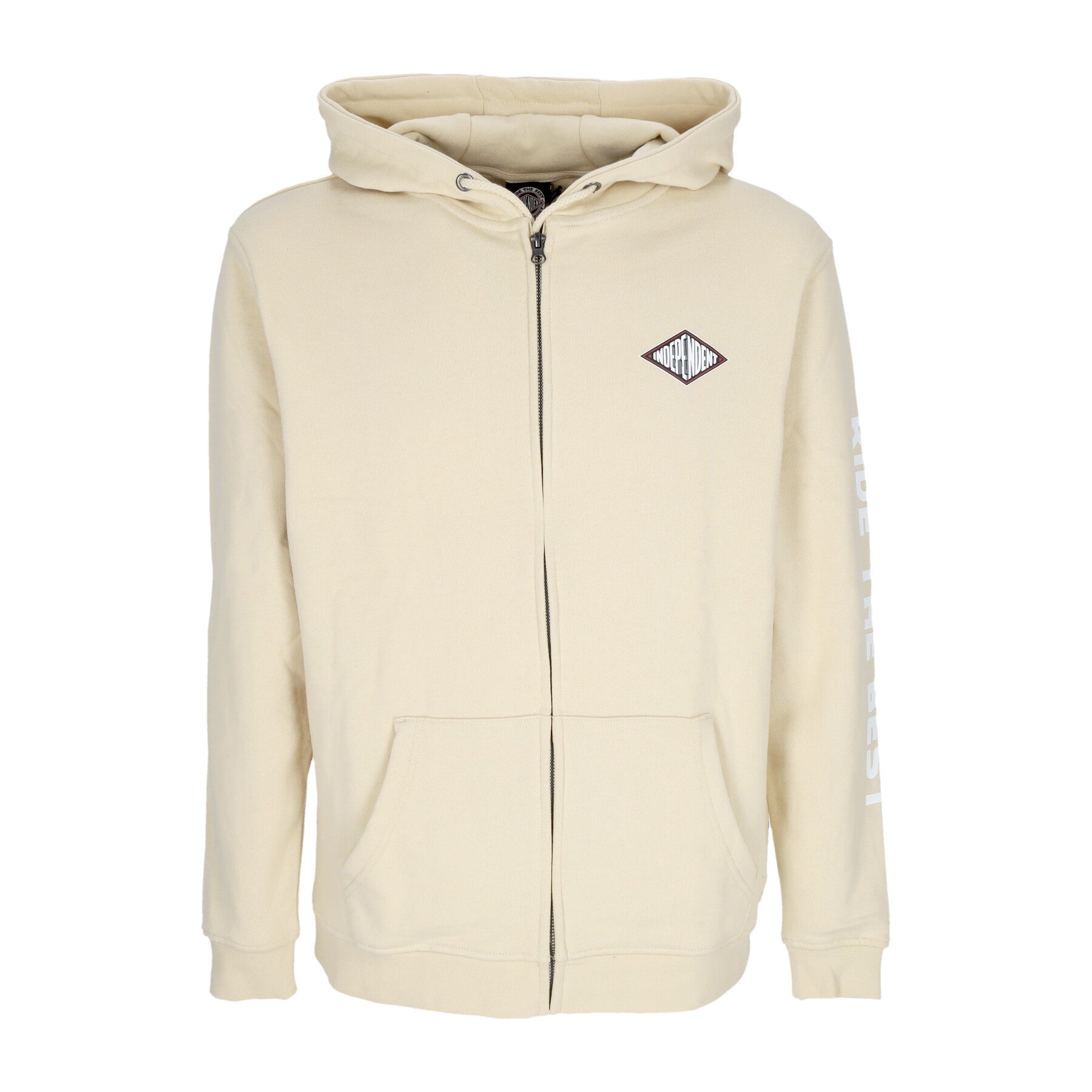 Independent, Felpa Leggera Cappuccio Zip Uomo Depth Summit Zip Hoodie, 