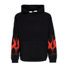 Vision Of Super, Felpa Leggera Cappuccio Uomo Flames Hoodie, Black/red