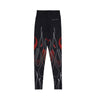 Vision Of Super, Leggins Donna Double Flames Leggings, Black/red