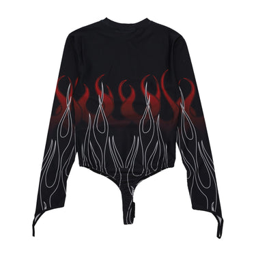Body Donna Double Flames Body Black/red
