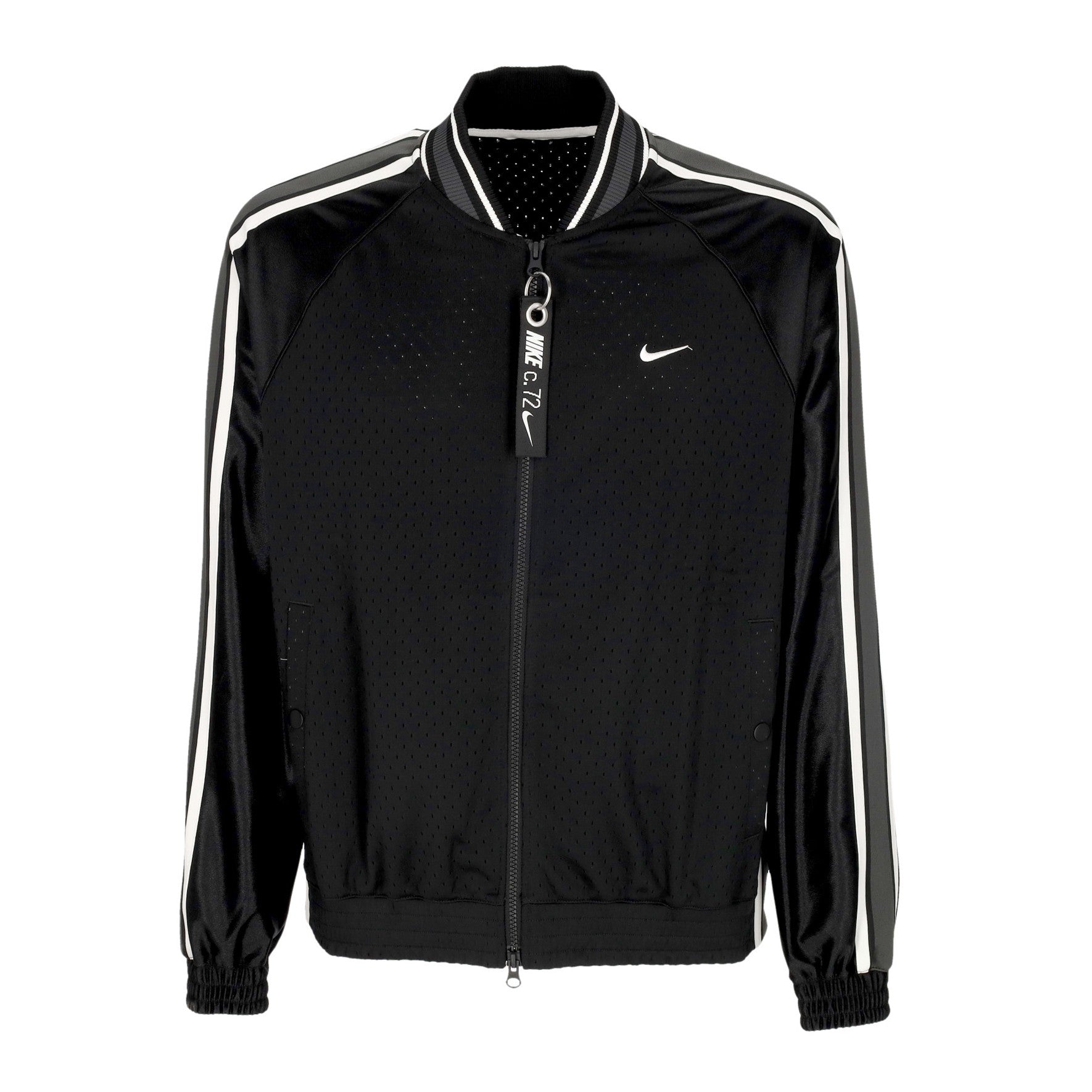 Nike, Giacca Tuta Uomo Premium Basketball Jacket, Black/black/white