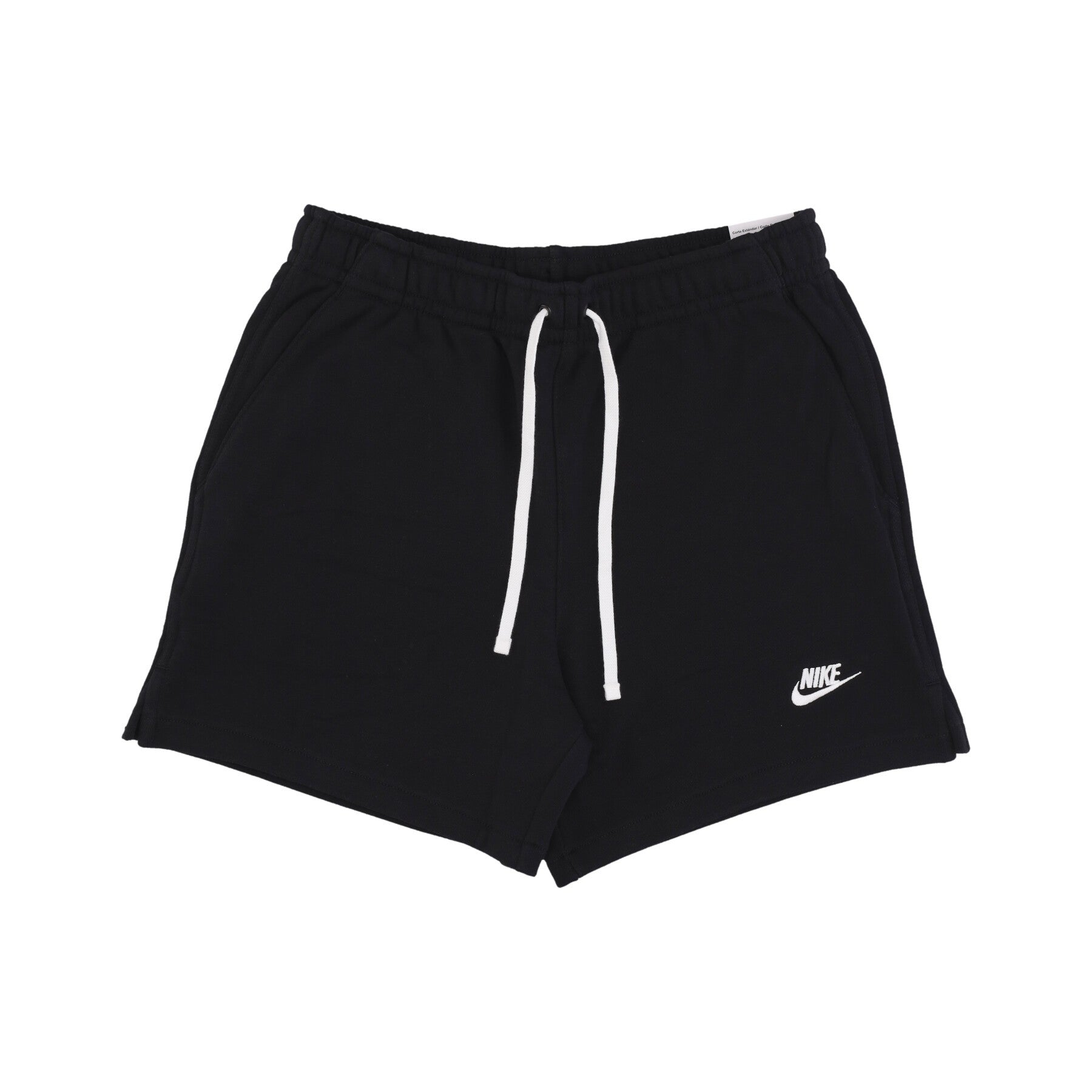 Nike, Pantalone Tuta Leggero Uomo Club Fleece Terry Flow Short, Black/white/white