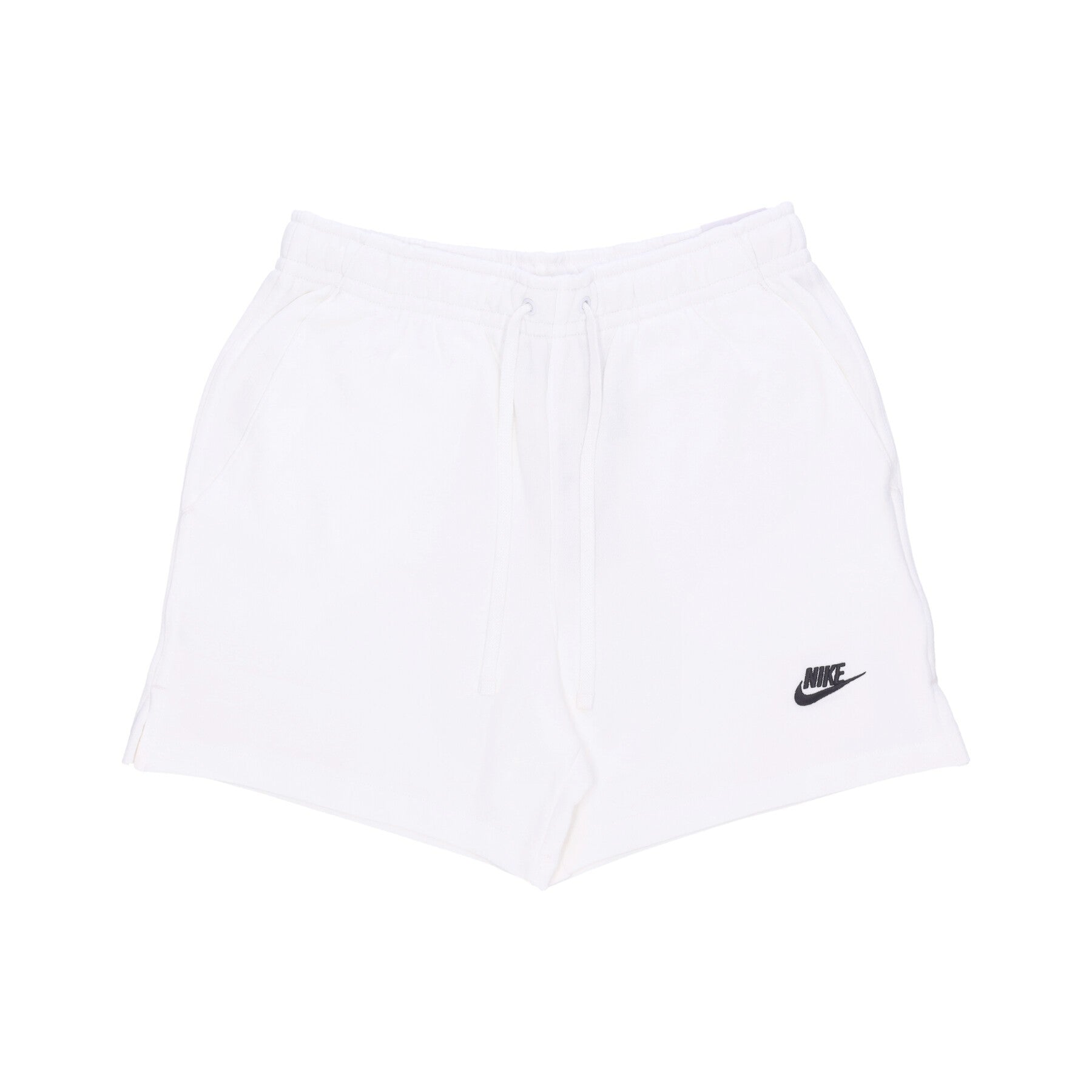 Nike, Pantalone Tuta Leggero Uomo Club Fleece Terry Flow Short, White/white/black