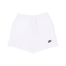 Nike, Pantalone Tuta Leggero Uomo Club Fleece Terry Flow Short, White/white/black