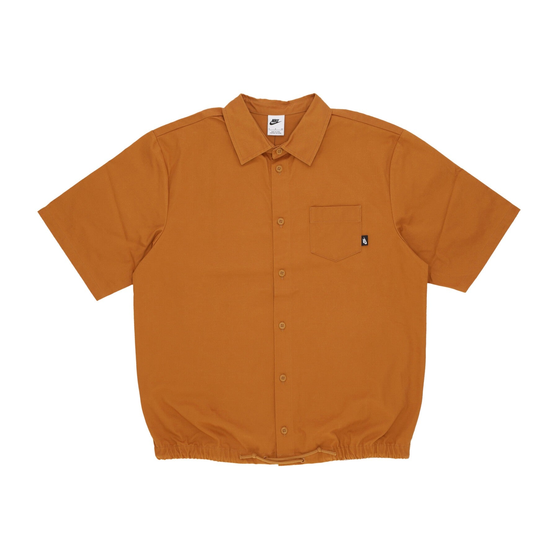 Nike, Camicia Manica Corta Uomo Club Button-down S/s Top, Desert Ochre
