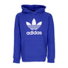 Adidas, Felpa Leggera Cappuccio Uomo Trefoil Hoodie, Semi Lucid Blue
