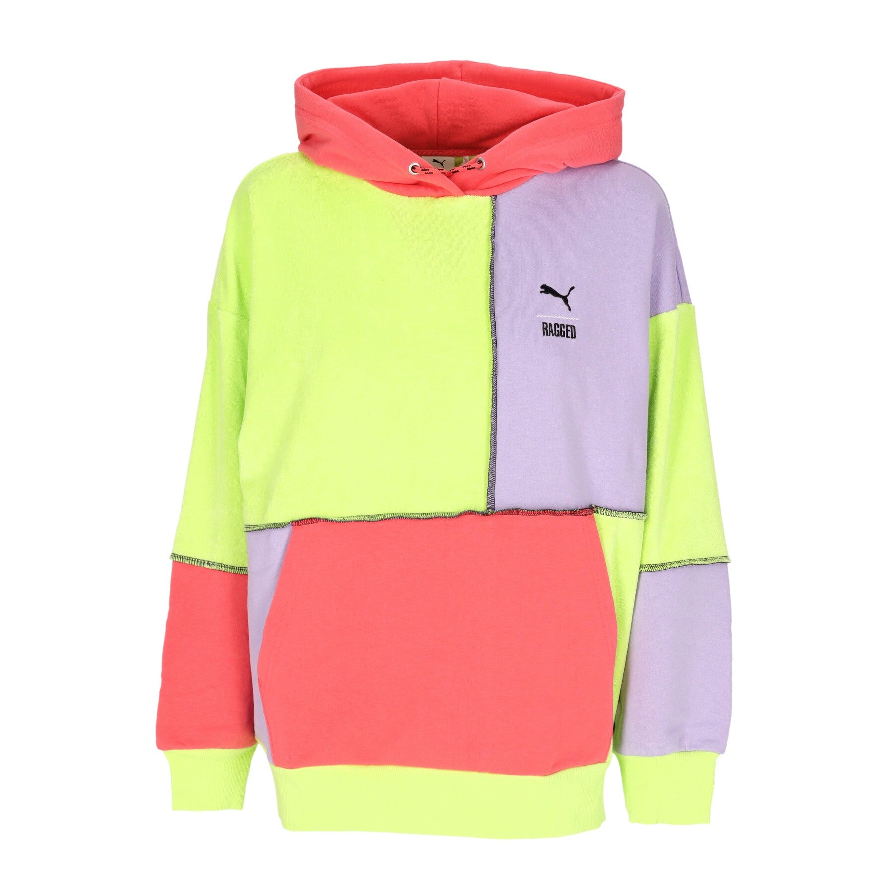 Puma, Felpa Leggera Cappuccio Donna Hoodie X The Ragged Priest, Lily Pad