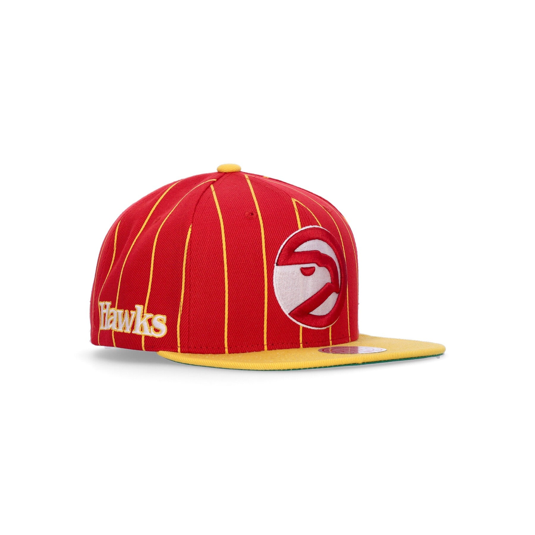 Mitchell & Ness, Cappellino Visiera Piatta Uomo Nba Team Pin Snapback Hwc Atlhaw, 