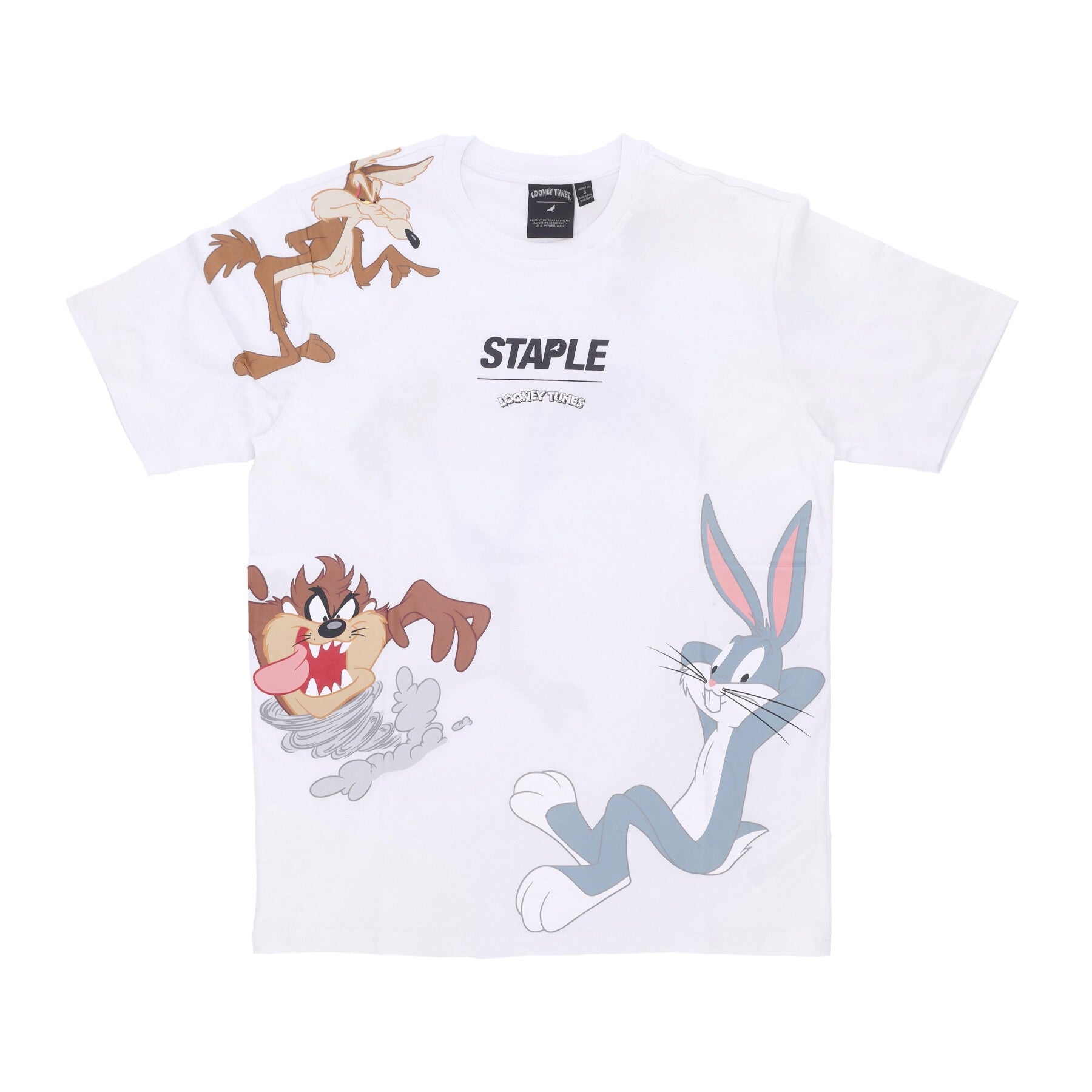 Staple, Maglietta Uomo Lt Aop Tee, White