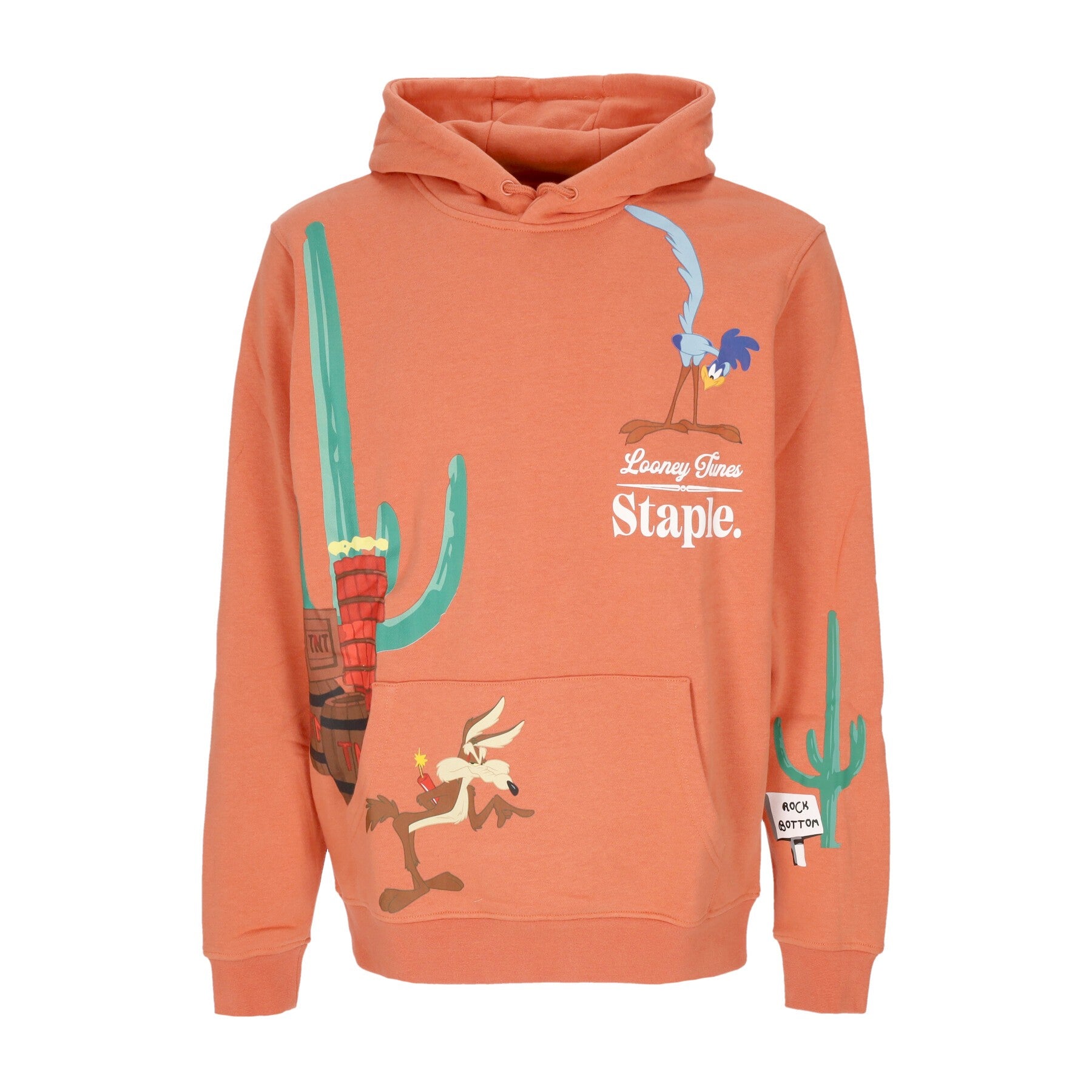 Staple, Felpa Leggera Cappuccio Uomo Acme Corp Hoodie, Terra Cotta