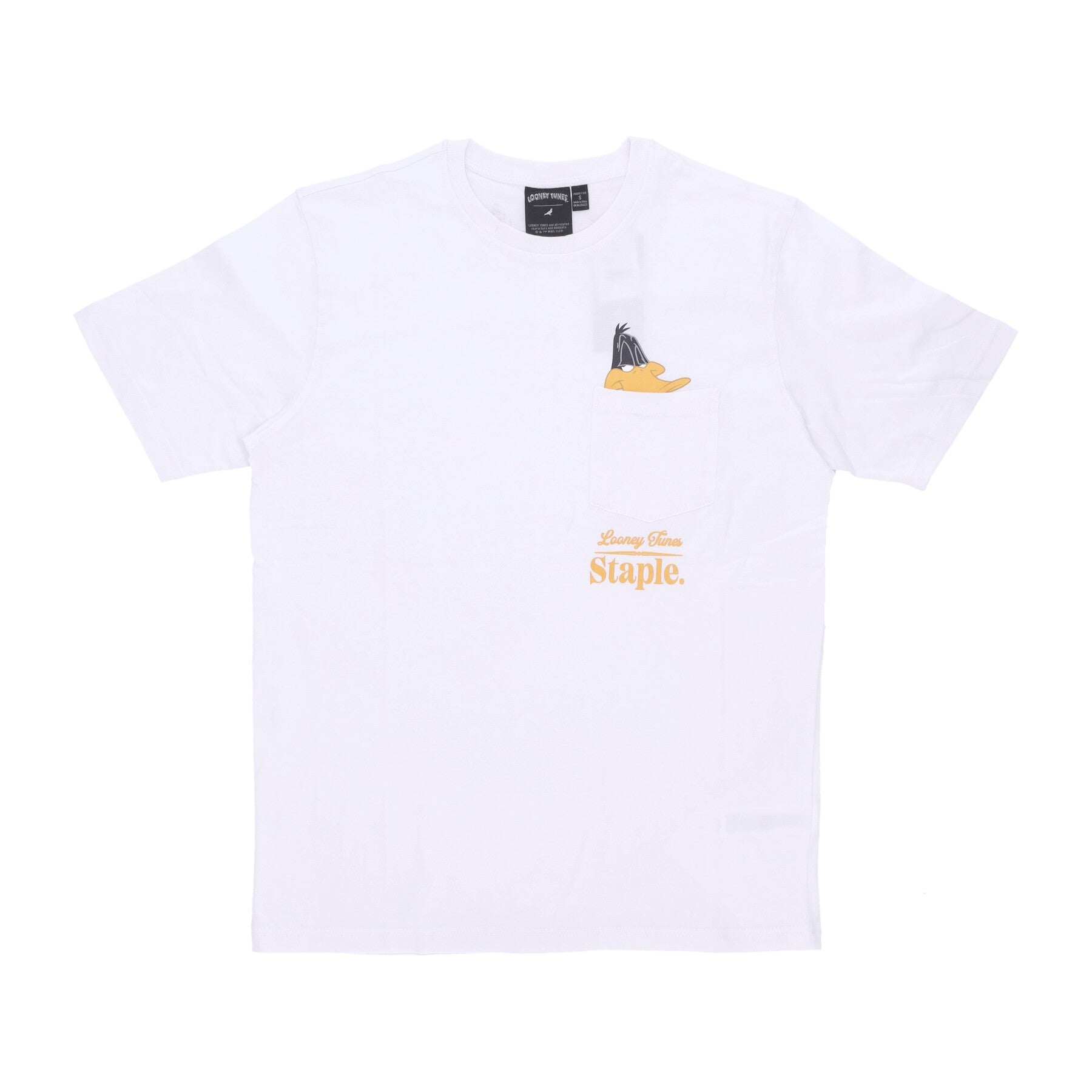 Staple, Maglietta Uomo Daffy Pocket Tee, White