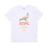 Staple, Maglietta Uomo Horizon Pigeon Tee, White