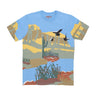 Staple, Maglietta Uomo Horizon Aop Tee, Blue