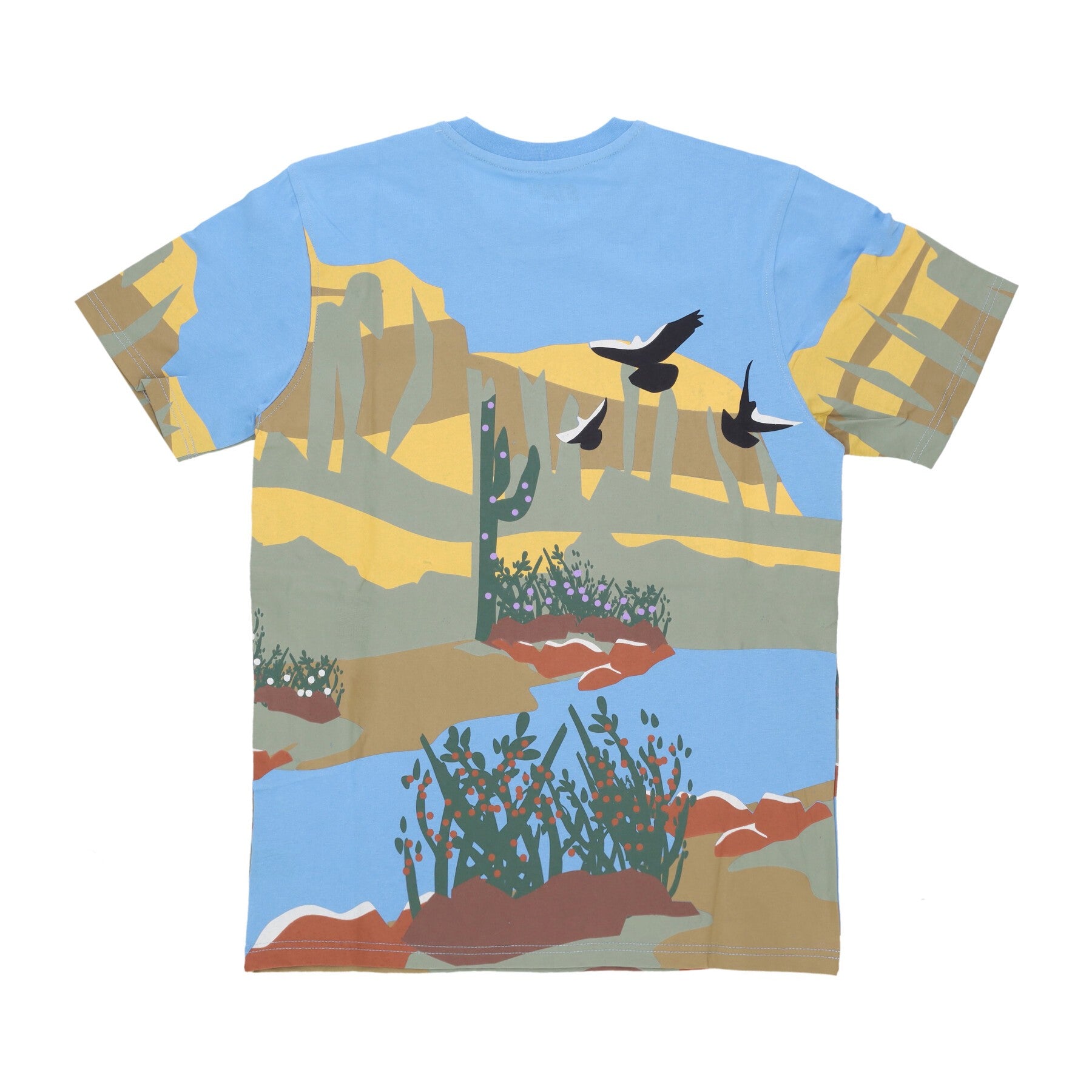 Staple, Maglietta Uomo Horizon Aop Tee, 