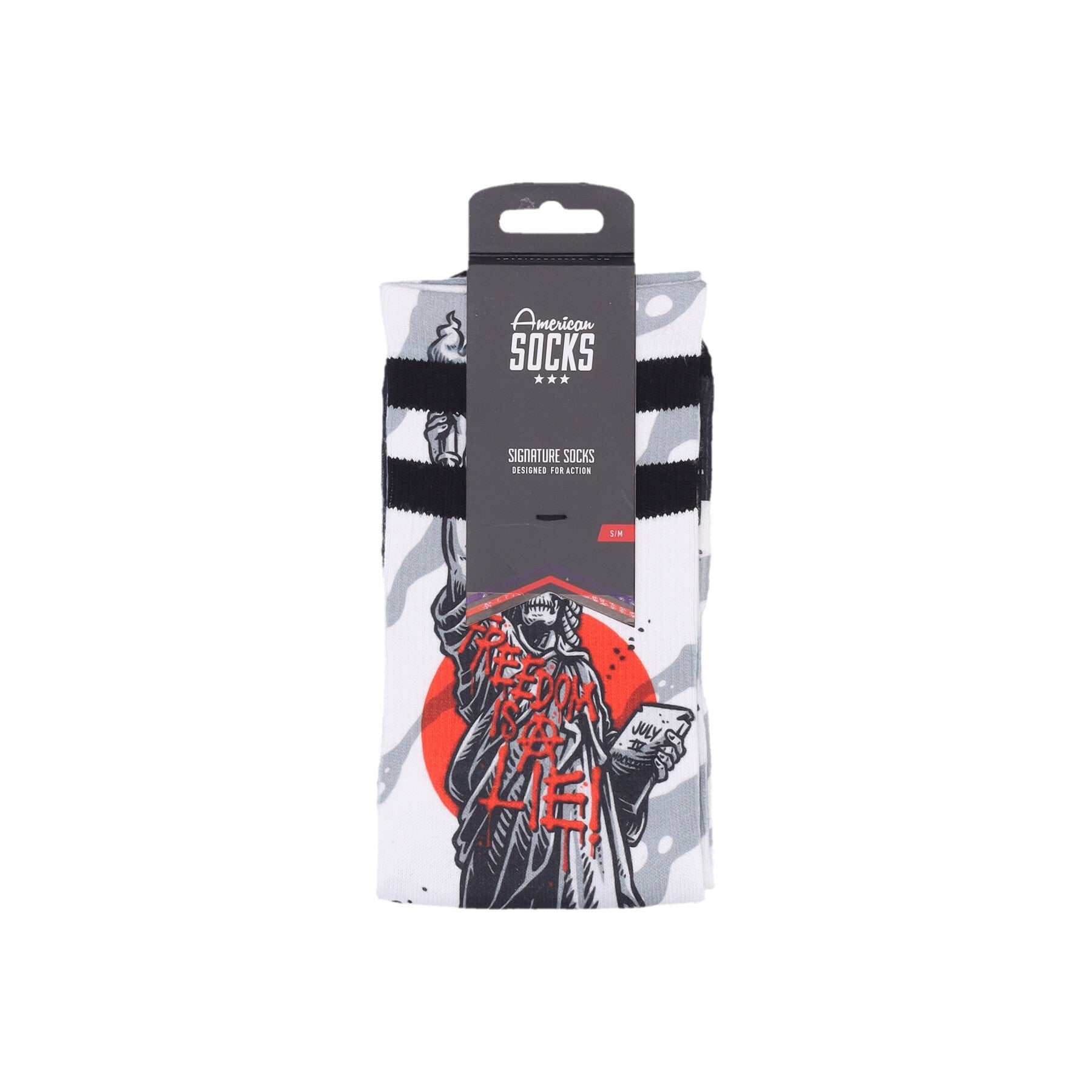 American Socks, Calza Media Uomo Signature Freedom Is A Lie, 