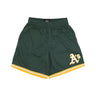 47 Brand, Pantaloncino Tipo Basket Uomo Mlb Back Court Grafton Shorts Oakath, Dark Green
