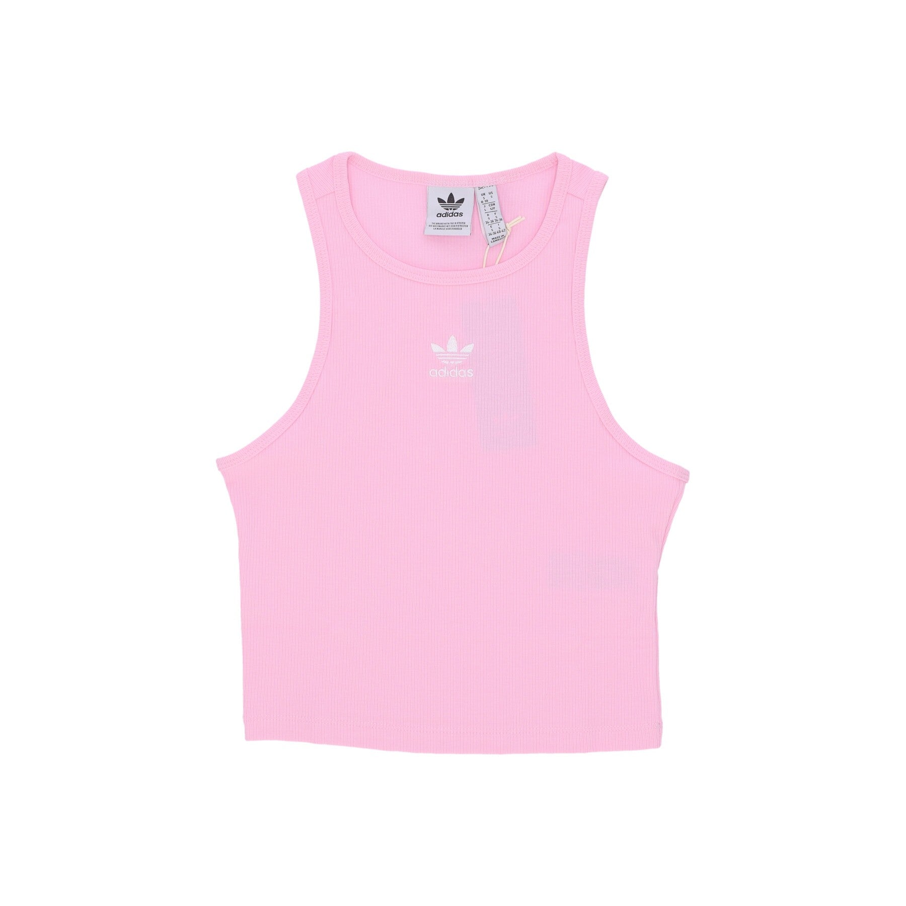 Adidas, Top Donna Essentials Rib Tank Top, True Pink