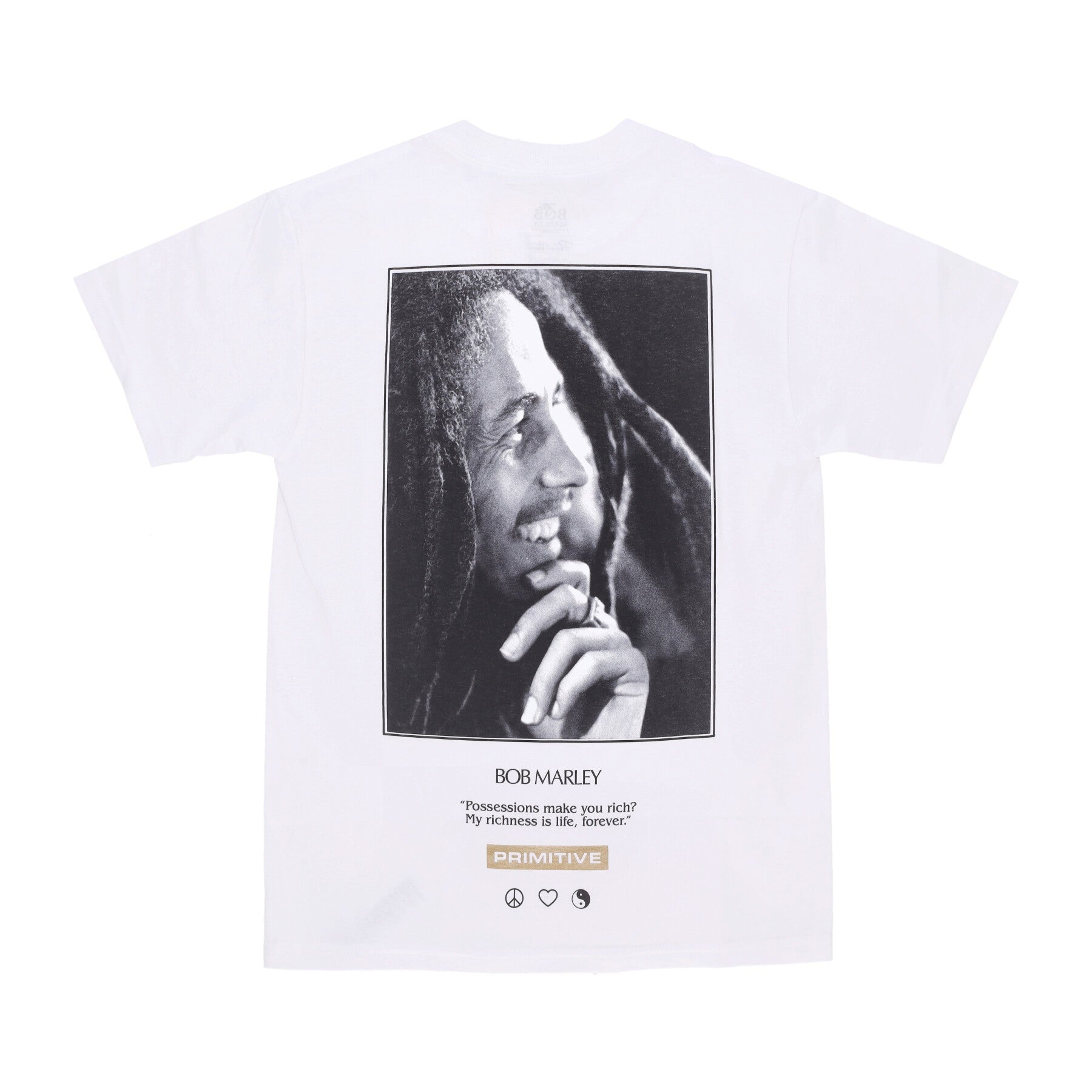 Life Forever Tee X Bob Marley White Men's T-Shirt