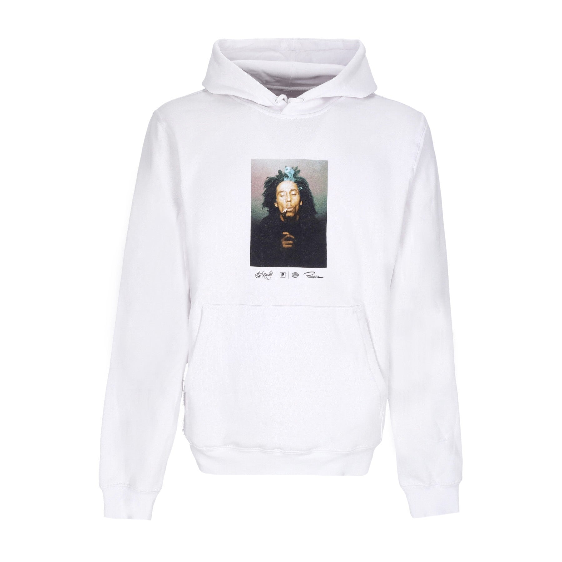 Primitive, Felpa Cappuccio Uomo Kaya Hoodie X Bob Marley, White