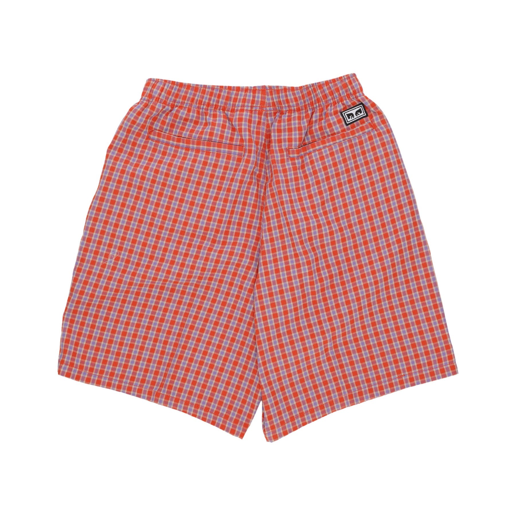 Obey, Pantalone Corto Uomo Easy Reason Plaid Short, 