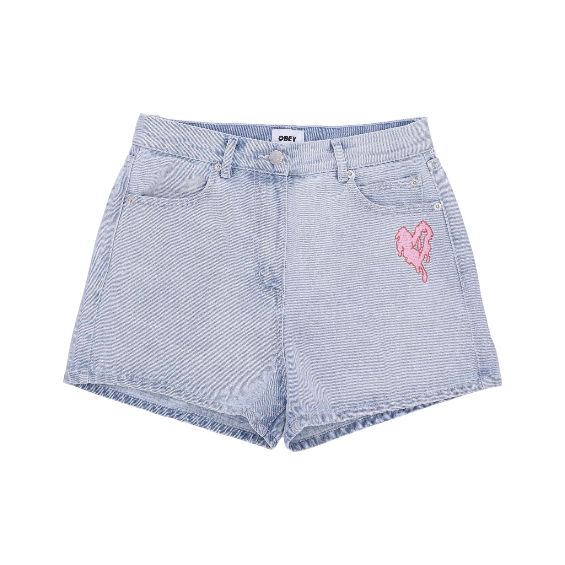 Obey, Jeans Corto Donna Julia Denim Short, 