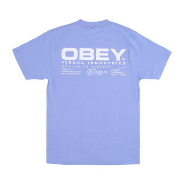 Obey, Maglietta Uomo Worldwide Dissent Classic Tee, Digital Violet