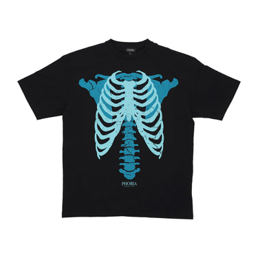 Phobia, Maglietta Uomo Skeleton Print Tee, Black/light Blue