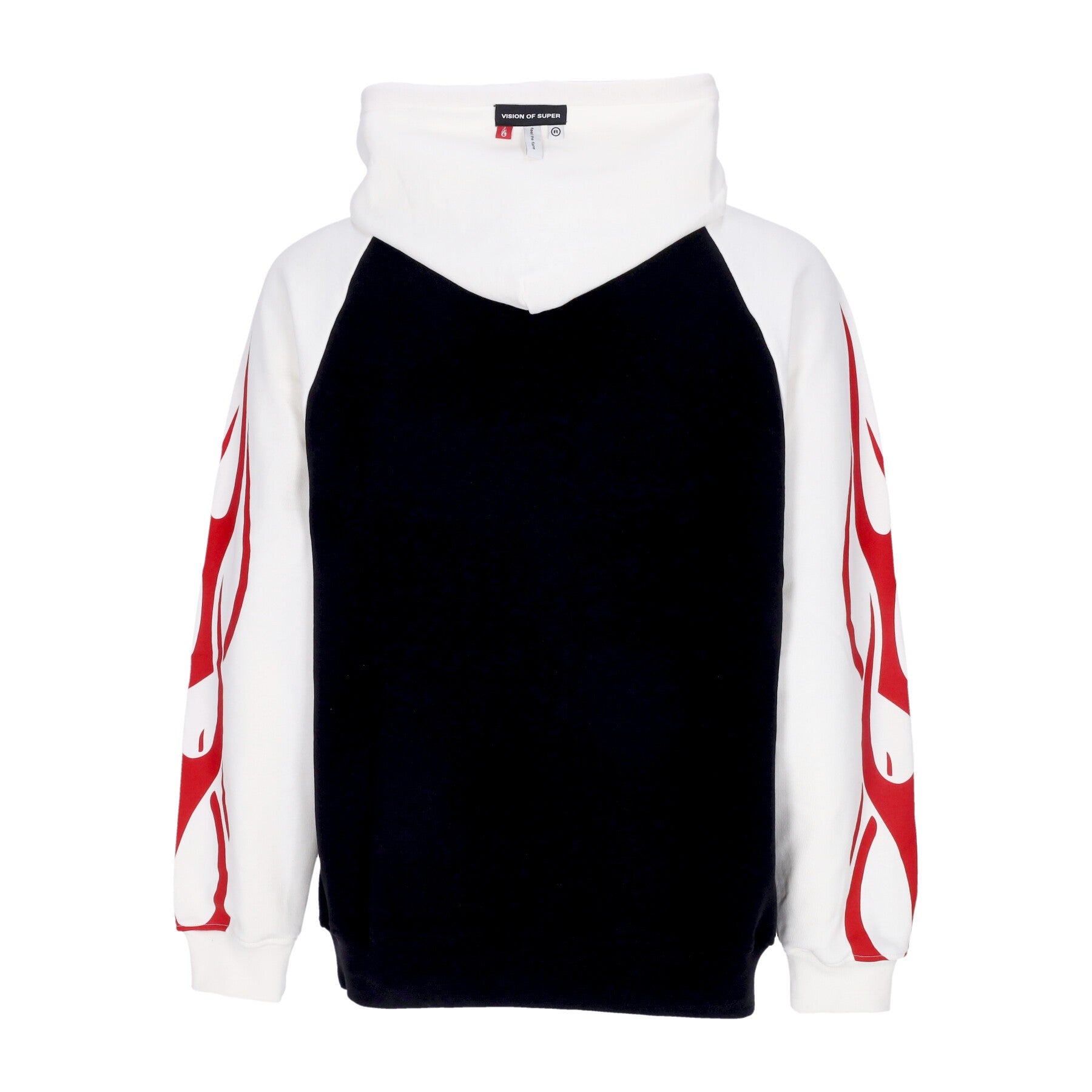 Vision Of Super, Felpa Leggera Cappuccio Uomo Flames Hoodie, 