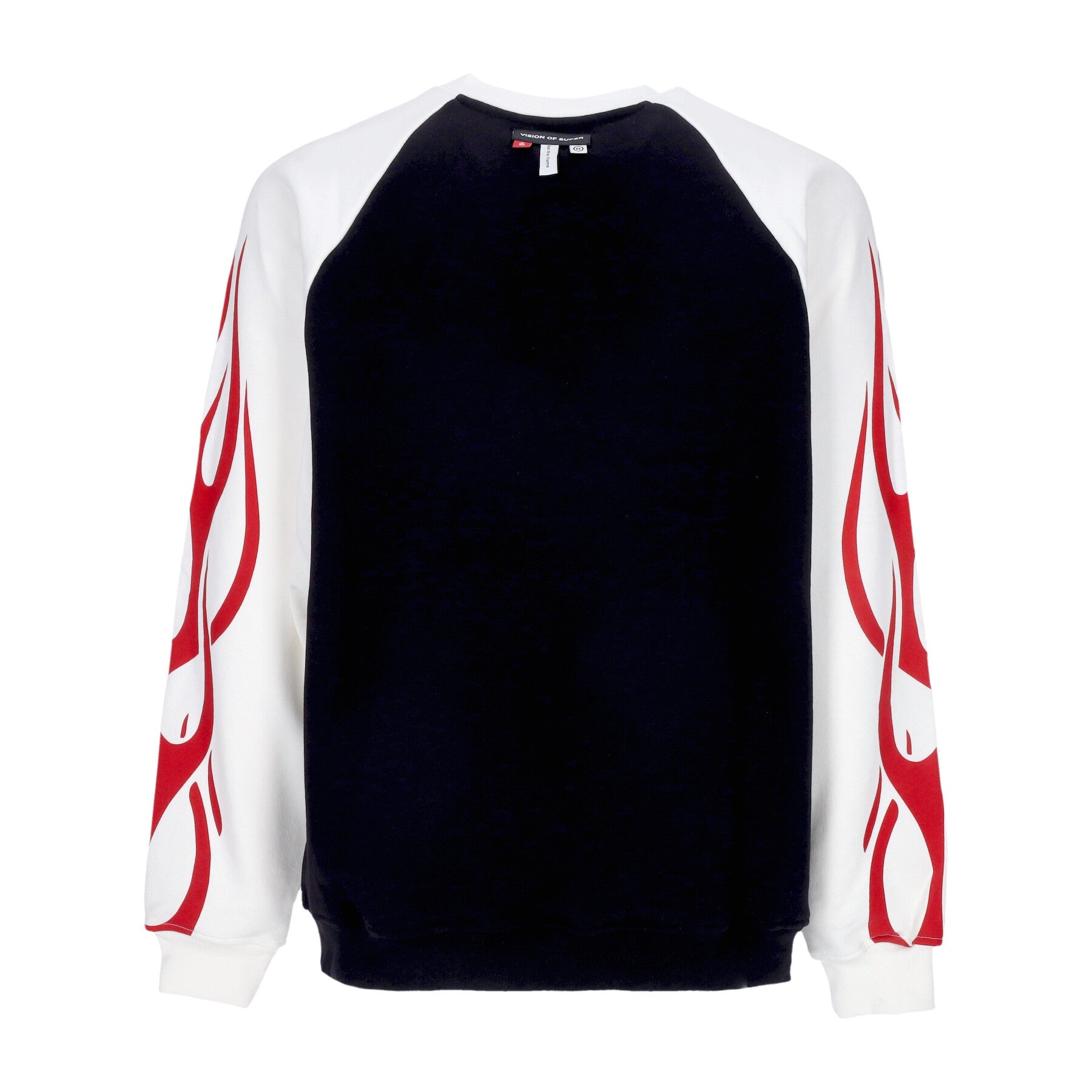 Vision Of Super, Felpa Leggera Girocollo Uomo Flames Crewneck, 