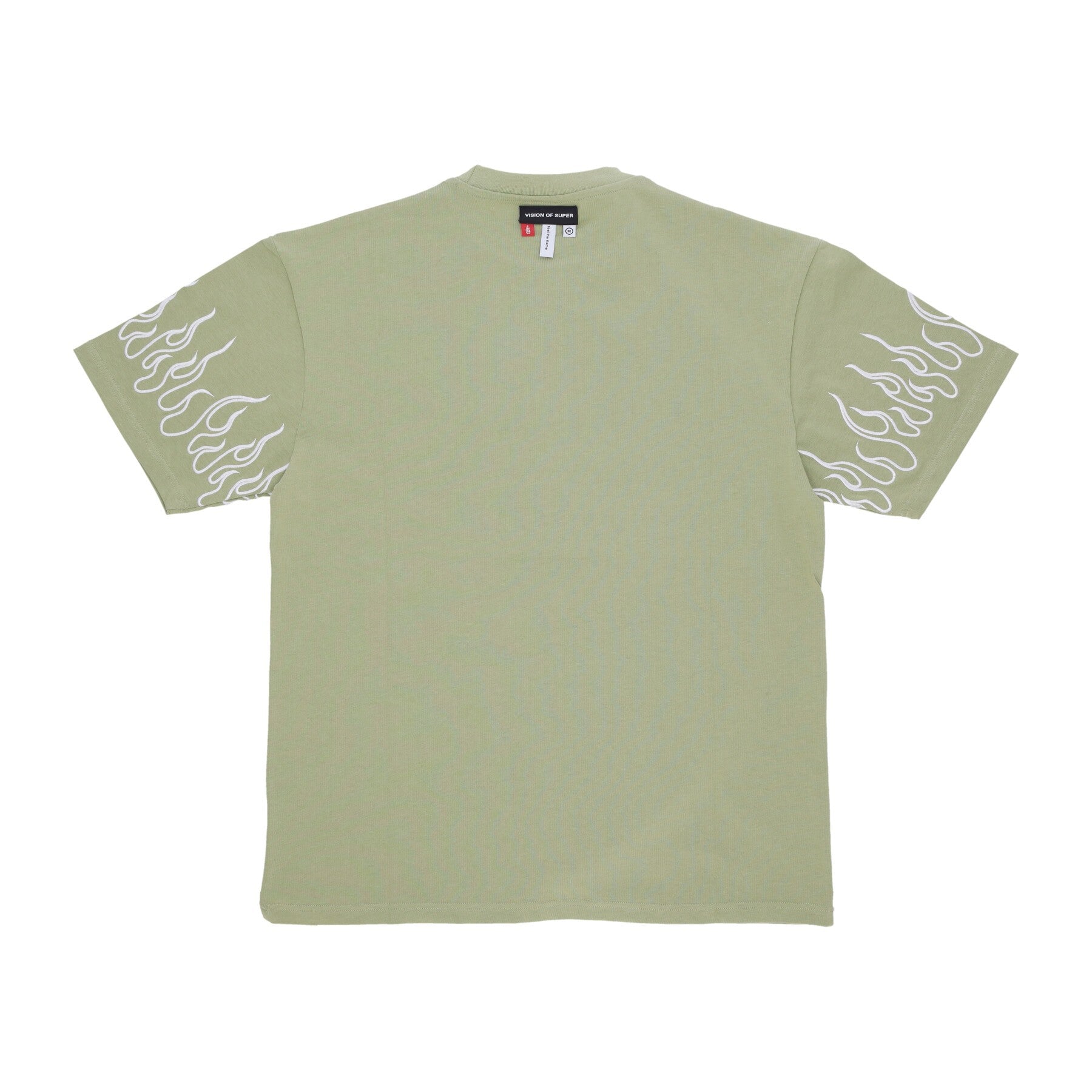 Vision Of Super, Maglietta Uomo Embroidery Flame Tee, 