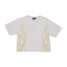 Vision Of Super, Maglietta Donna Flames Tee, Grey/off White