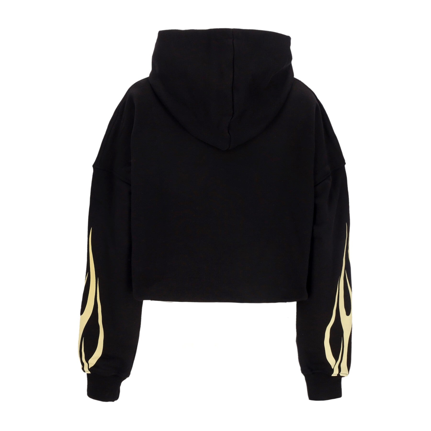 Vision Of Super, Felpa Leggera Cappuccio Donna Flames Crop Hoodie, 