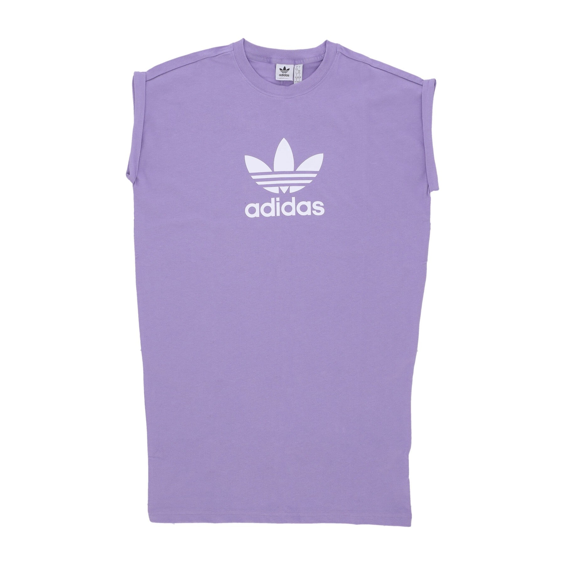 Adidas, Vestito Donna Trefoil Tee Dress, Magic Lilac